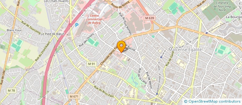 localisation de l'entreprise 4D  TOURCOING