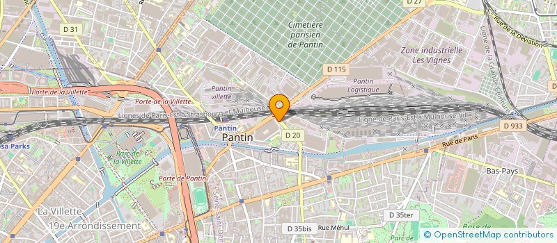 localisation de l'entreprise 4D CONCEPT  PANTIN