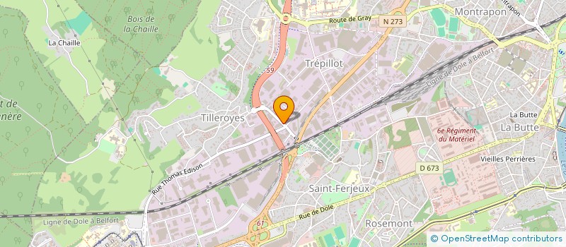 localisation de l'entreprise 4D CONSULTING à BESANCON