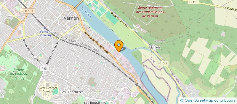 localisation de l'entreprise 4D EVENTS  VERNON