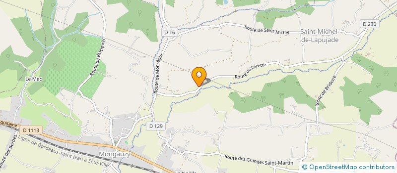 localisation de l'entreprise 4D HABITAT  SAINT-MICHEL-DE-LAPUJADE