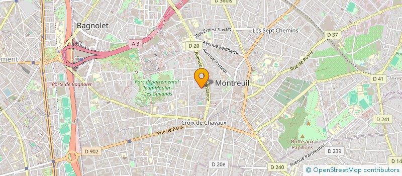 localisation de l'entreprise 4DCELL à MONTREUIL