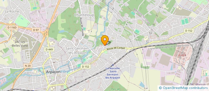 localisation de l'entreprise 4DJ à SAINT-GERMAIN-LES-ARPAJON