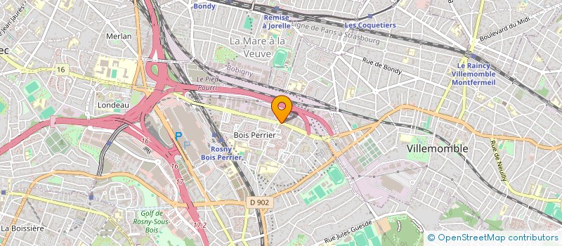 localisation de l'entreprise 4DM à ROSNY-SOUS-BOIS
