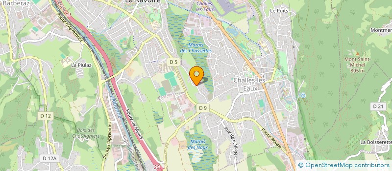 localisation de l'entreprise 4DXLAB  CHALLES-LES-EAUX