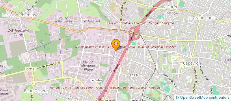 localisation de l'entreprise 4ECOHOME à MERIGNAC