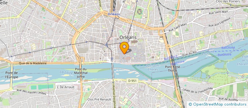 localisation de l'entreprise 4F à ORLEANS
