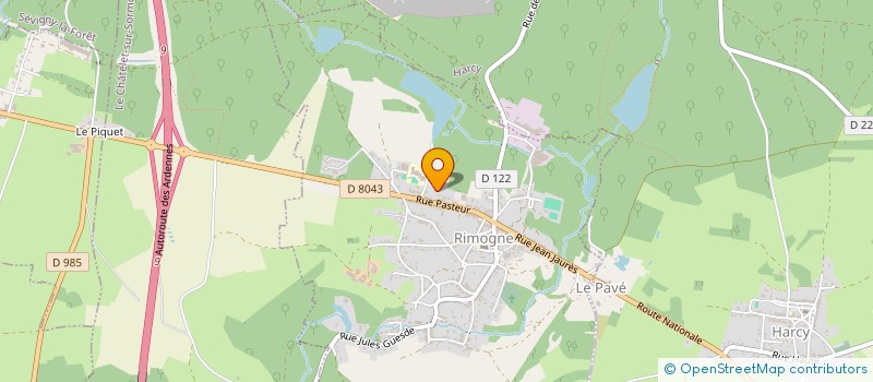 localisation de l'entreprise 4F RIMOGNE  RIMOGNE