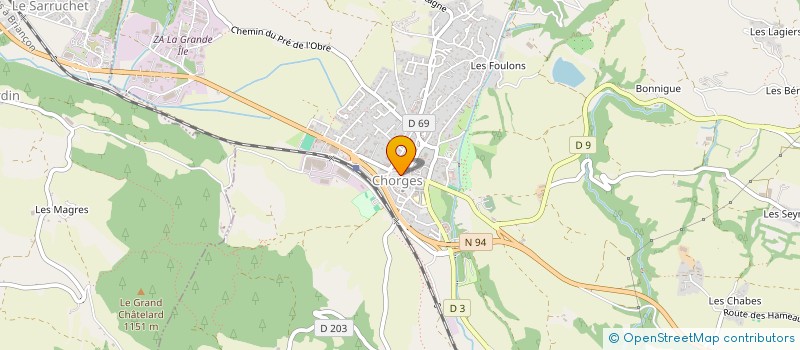 localisation de l'entreprise 4F TRAVAUX MAINTENANCE  CHORGES