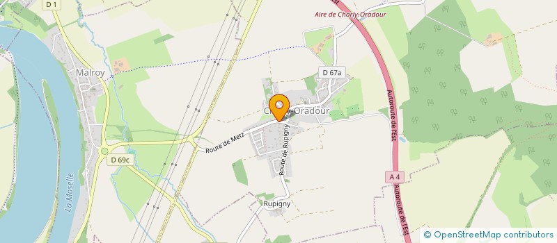 localisation de l'entreprise 4FCI  CHARLY-ORADOUR