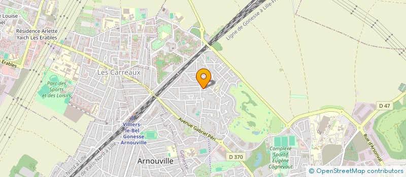 localisation de l'entreprise 4FK - INVEST  LE THILLAY