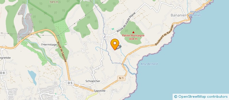 localisation de l'entreprise 4G HEBERGEMENT à CAPESTERRE-BELLE-EAU