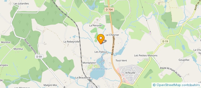 localisation de l'entreprise 4G IMMO à SAINT-YRIEIX-LA-PERCHE