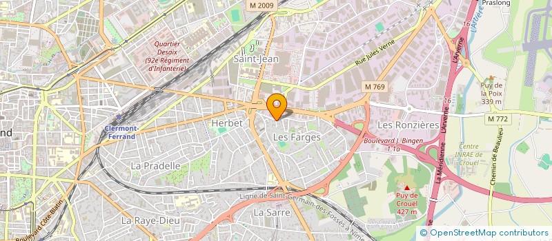 localisation de l'entreprise 4G INVEST  CLERMONT-FERRAND