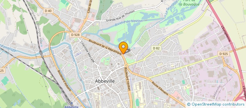 localisation de l'entreprise 4G2R à ABBEVILLE