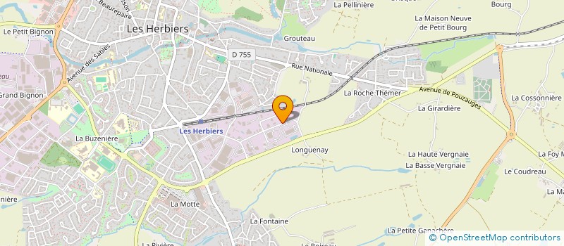 localisation de l'entreprise 4H à LES HERBIERS