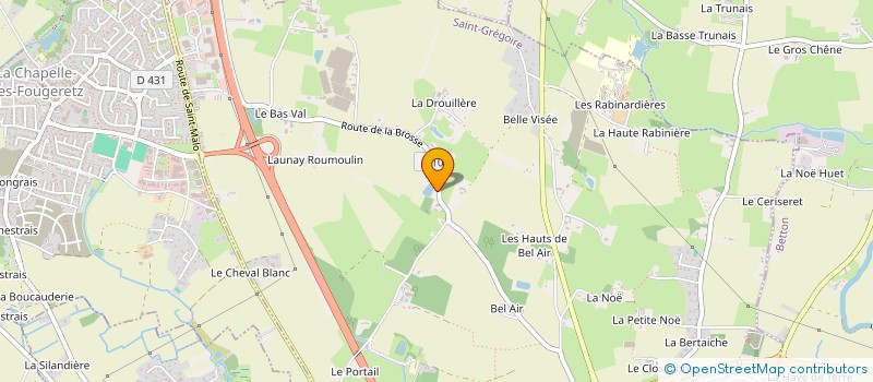 localisation de l'entreprise 4H DEVELOPPEMENT à SAINT-GREGOIRE