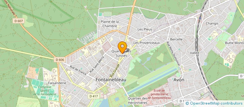 localisation de l'entreprise 4H IMMO  FONTAINEBLEAU