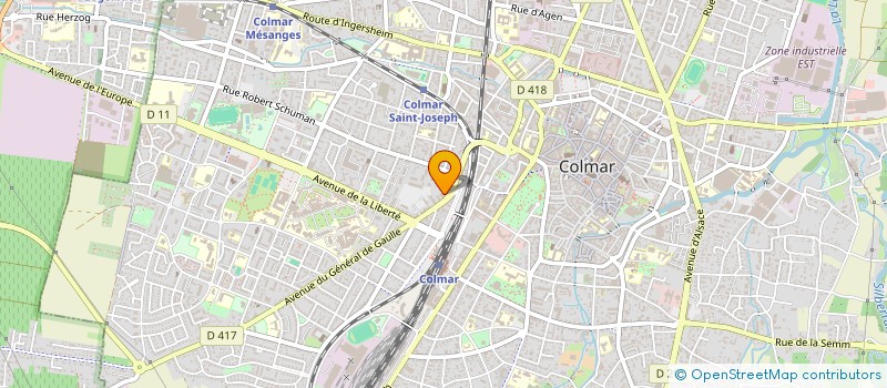localisation de l'entreprise 4HSIBI  COLMAR