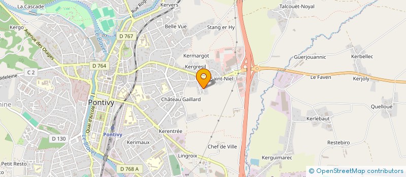 localisation de l'entreprise 4IE21  PONTIVY