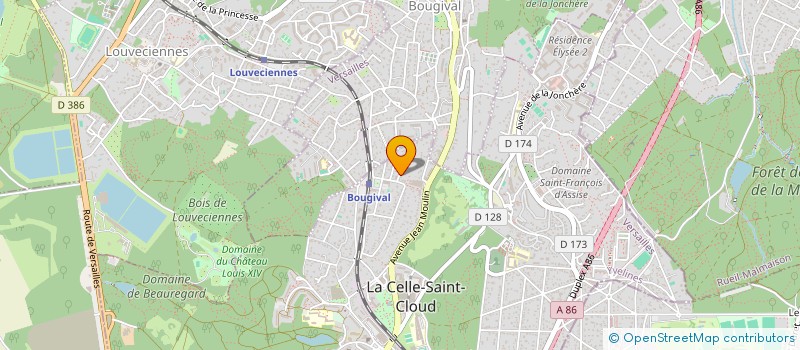 localisation de l'entreprise 4IT SERVICES  LA CELLE-SAINT-CLOUD
