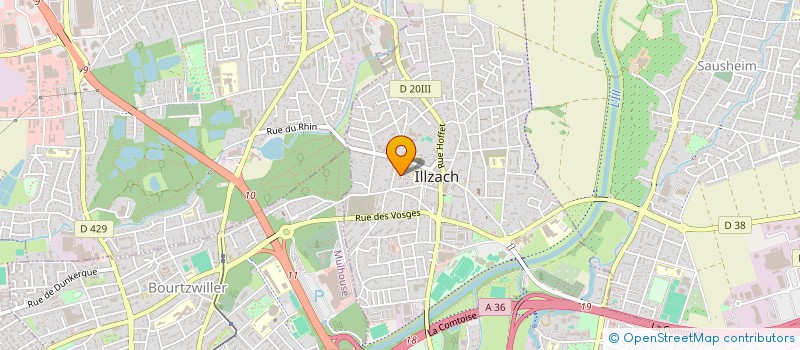 localisation de l'entreprise 4J IMMOBILIER  ILLZACH