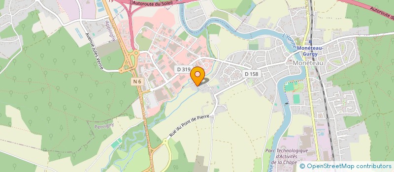 localisation de l'entreprise 4JACI à MONETEAU