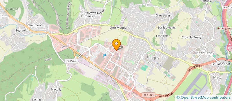 localisation de l'entreprise 4K 2D à EPAGNY METZ-TESSY