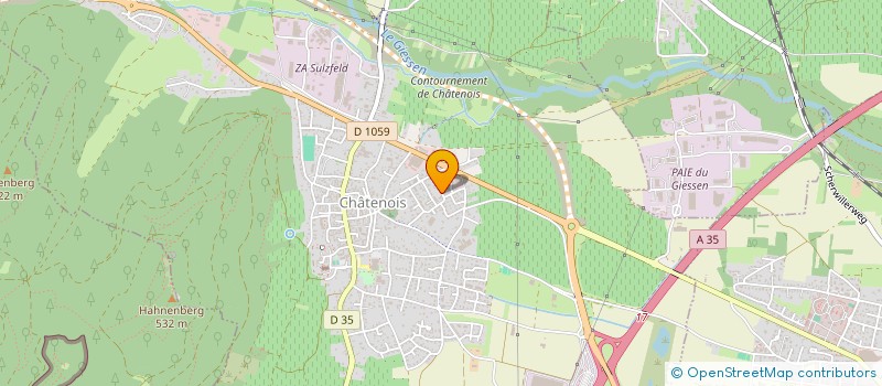 localisation de l'entreprise 4K  CHATENOIS