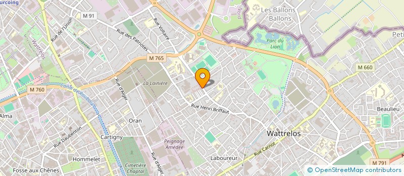 localisation de l'entreprise 4K BATIMENT à WATTRELOS