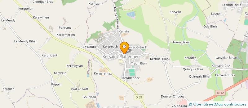 localisation de l'entreprise 4K PROPRETE  KERSAINT-PLABENNEC