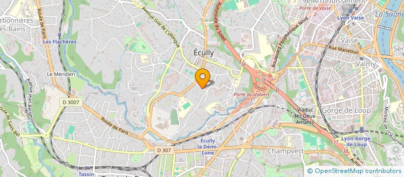 localisation de l'entreprise 4L 1985  ECULLY