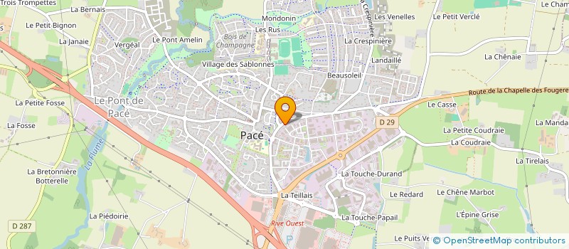 localisation de l'entreprise 4L  PACE