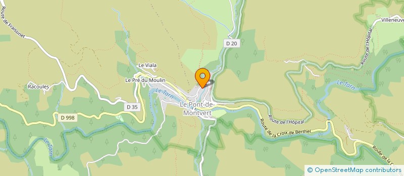localisation de l'entreprise 4L LA CEVENOLE à PONT DE MONTVERT SUD MONT LOZERE