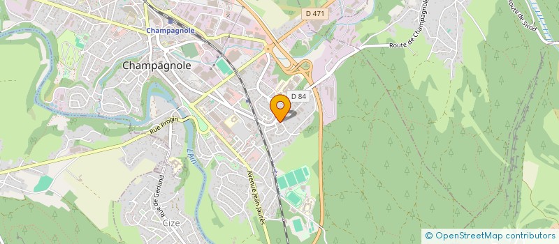 localisation de l'entreprise 4L-LUMINES  CHAMPAGNOLE