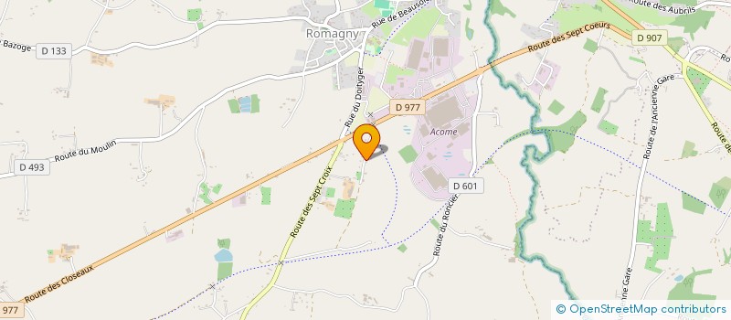 localisation de l'entreprise 4L MORT'AILES  ROMAGNY FONTENAY