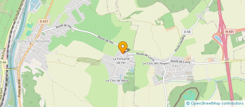 localisation de l'entreprise 4L TROPHYSIOCREW  CORNY-SUR-MOSELLE