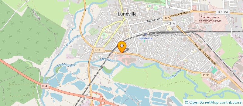 localisation de l'entreprise 4L XPERIENCE  LUNEVILLE