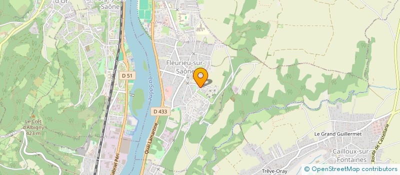 localisation de l'entreprise 4LABS  FLEURIEU-SUR-SAONE