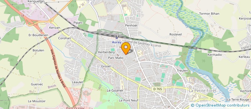 localisation de l'entreprise 4LC INVEST à AURAY