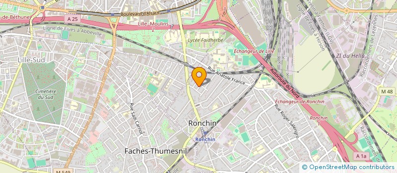 localisation de l'entreprise 4LIFE  RONCHIN