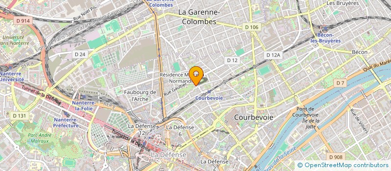 localisation de l'entreprise 4M à COURBEVOIE