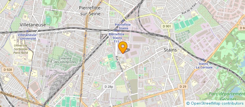 localisation de l'entreprise 4M à STAINS