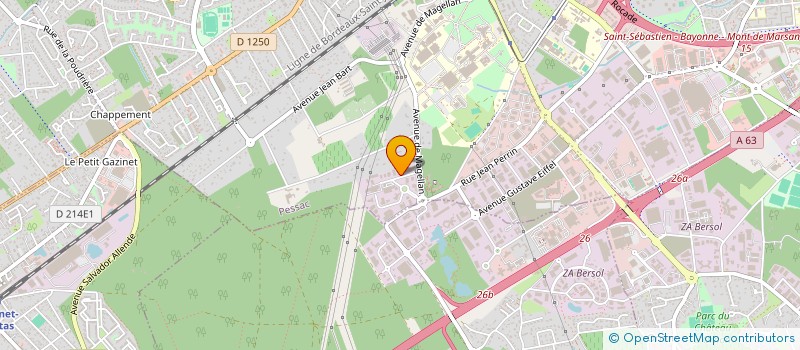 localisation de l'entreprise 4M  PESSAC