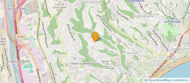 localisation de l'entreprise 4M à NICE