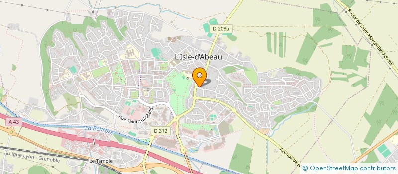 localisation de l'entreprise 4M  L'ISLE-D'ABEAU