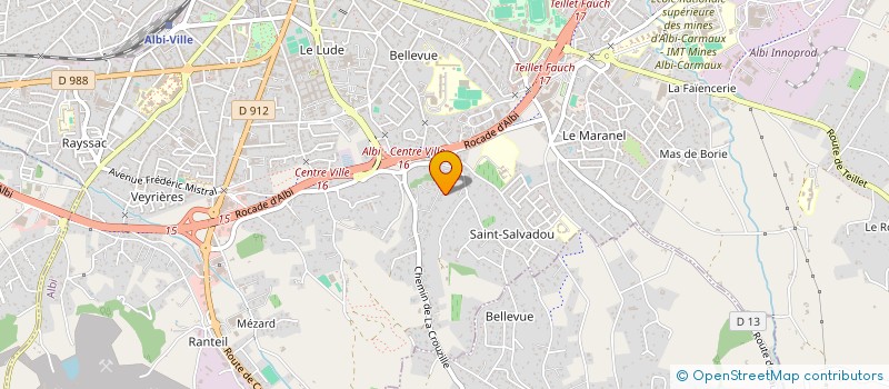 localisation de l'entreprise 4M DEVELOPPEMENT à ALBI