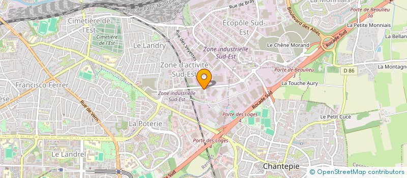 localisation de l'entreprise 4M PROPRETE à RENNES
