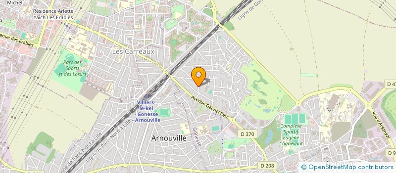 localisation de l'entreprise 4MA PROGRESS  GONESSE