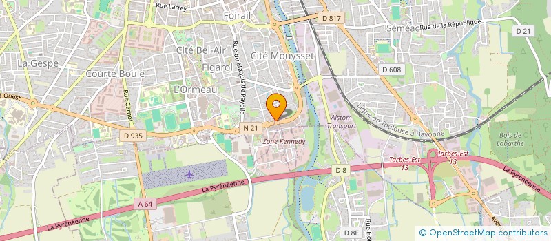 localisation de l'entreprise 4MIDABLE  TARBES